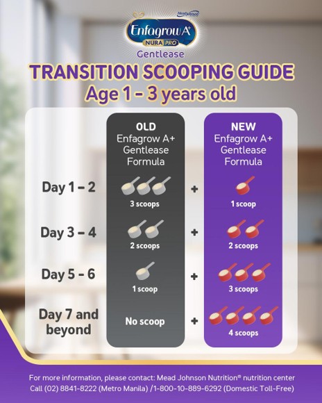 Enfagrow 2024 New Formula Transition Guide — Age 1–3 years old