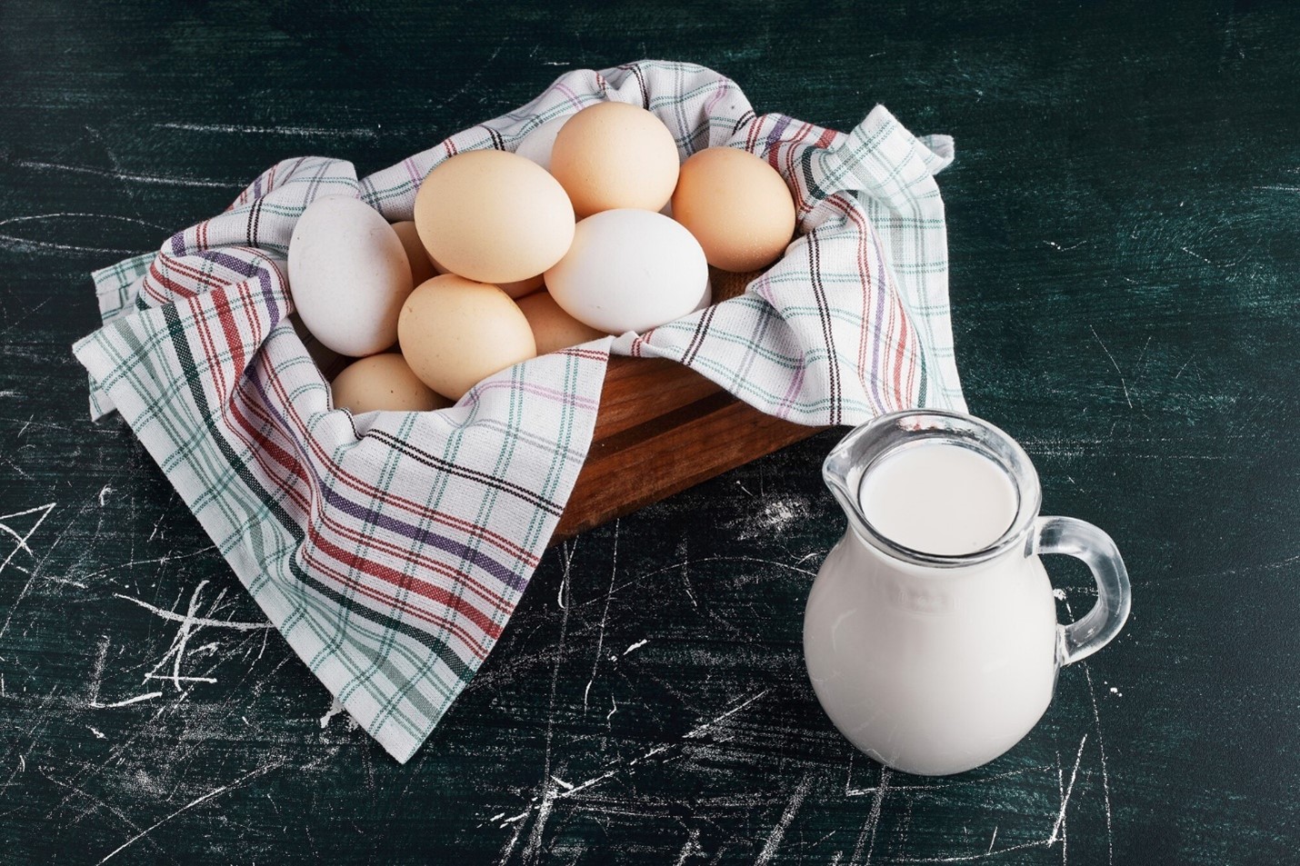 Eggs and meat