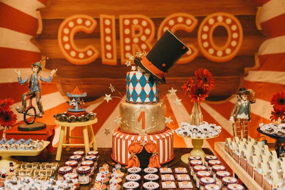 Circus theme first birthday