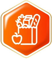 Healthy foods icon.