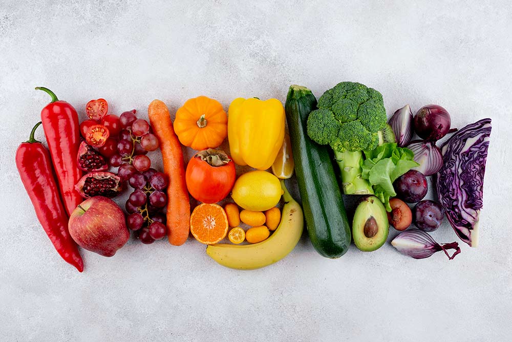 Vegetables and fruits